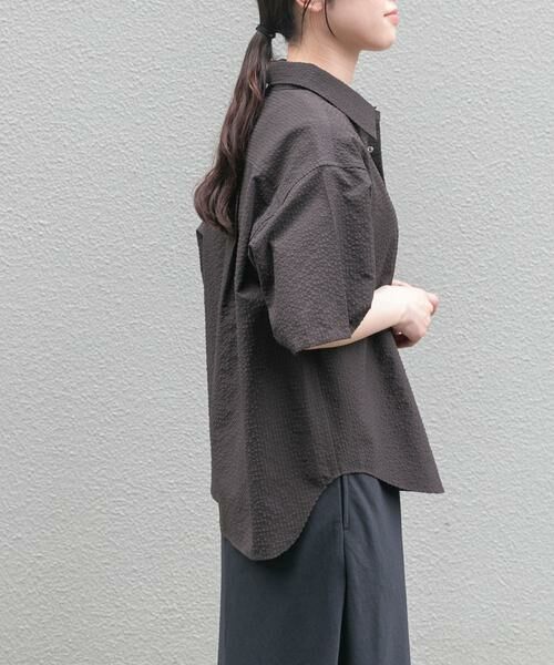 URBAN RESEARCH DOORS / アーバンリサーチ ドアーズ シャツ・ブラウス | FORK&SPOON　アニヴェンサッカーシャツ | 詳細5