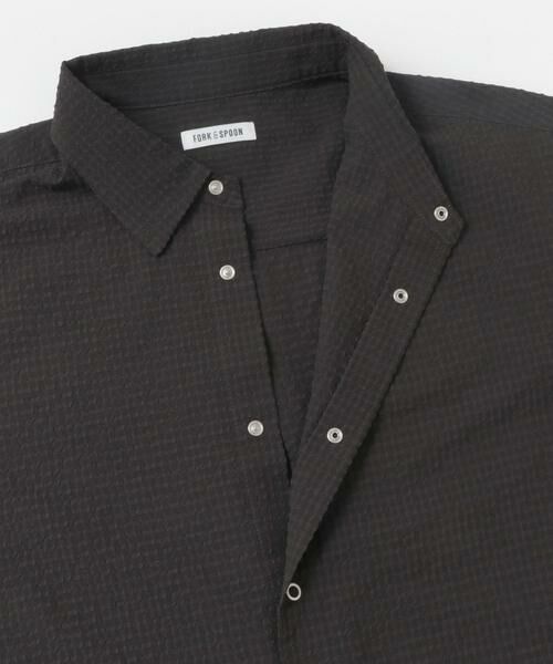 URBAN RESEARCH DOORS / アーバンリサーチ ドアーズ シャツ・ブラウス | FORK&SPOON　アニヴェンサッカーシャツ | 詳細7