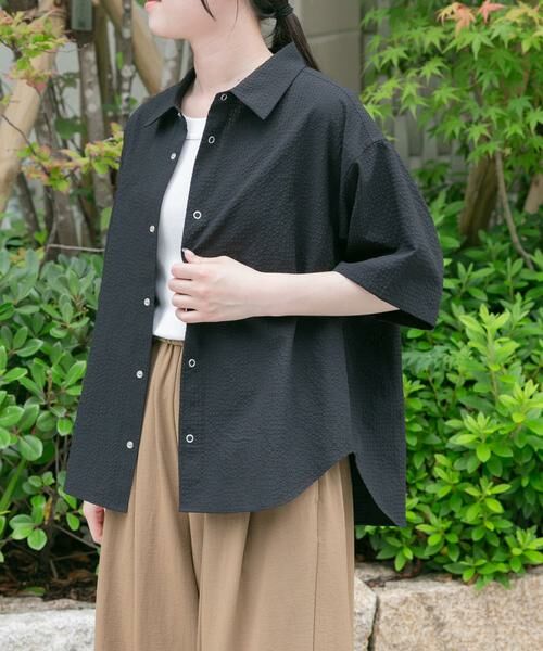 URBAN RESEARCH DOORS / アーバンリサーチ ドアーズ シャツ・ブラウス | FORK&SPOON　アニヴェンサッカーシャツ | 詳細13