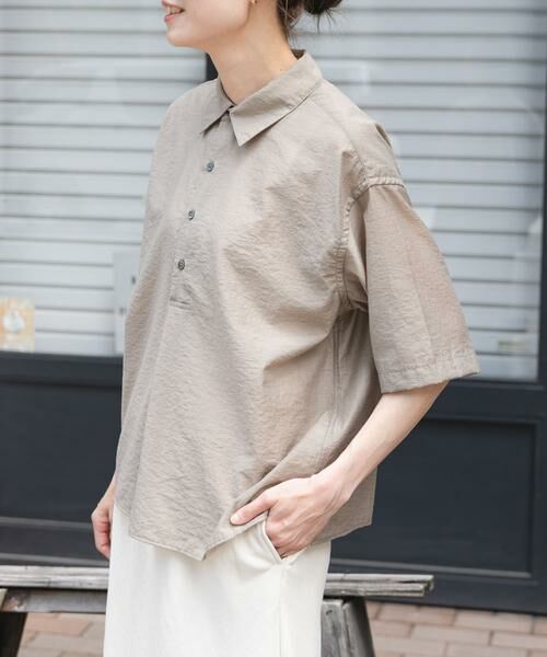 URBAN RESEARCH DOORS / アーバンリサーチ ドアーズ シャツ・ブラウス | FORK&SPOON　Nylon Woolプルオーバーシャツ | 詳細14