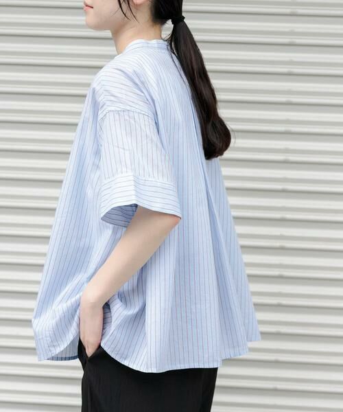 URBAN RESEARCH DOORS / アーバンリサーチ ドアーズ シャツ・ブラウス | FORK&SPOON　ワイド5分袖シャツ | 詳細2