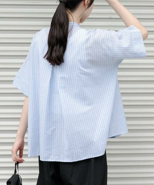 URBAN RESEARCH DOORS / アーバンリサーチ ドアーズ シャツ・ブラウス | FORK&SPOON　ワイド5分袖シャツ | 詳細3