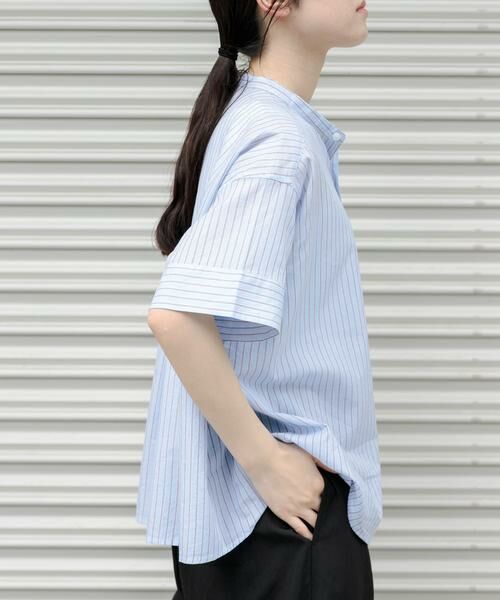 URBAN RESEARCH DOORS / アーバンリサーチ ドアーズ シャツ・ブラウス | FORK&SPOON　ワイド5分袖シャツ | 詳細4