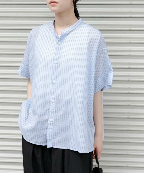 URBAN RESEARCH DOORS / アーバンリサーチ ドアーズ シャツ・ブラウス | FORK&SPOON　ワイド5分袖シャツ | 詳細5