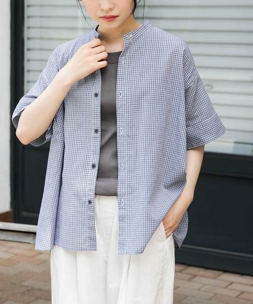 URBAN RESEARCH DOORS / アーバンリサーチ ドアーズ シャツ・ブラウス | FORK&SPOON　ワイド5分袖シャツ | 詳細11