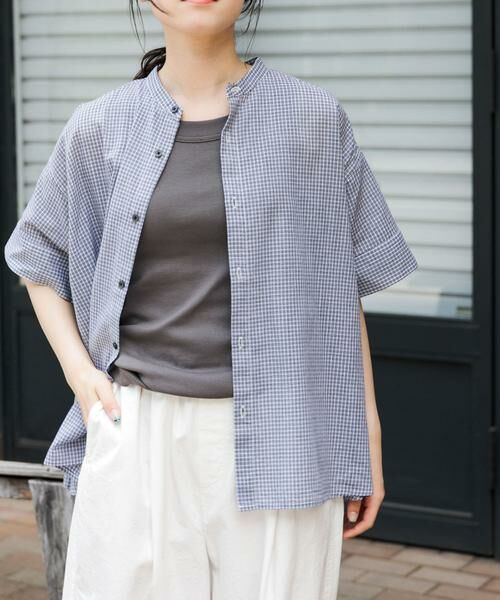 URBAN RESEARCH DOORS / アーバンリサーチ ドアーズ シャツ・ブラウス | FORK&SPOON　ワイド5分袖シャツ | 詳細12