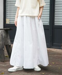 URBAN RESEARCH DOORS / アーバンリサーチ ドアーズ スカート | FORK&SPOON　ナイロンギャザースカート