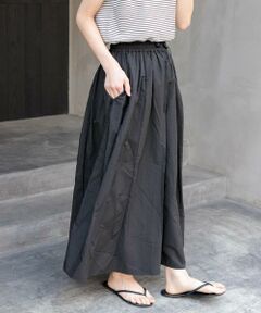 URBAN RESEARCH DOORS / アーバンリサーチ ドアーズ スカート | FORK&SPOON　ナイロンギャザースカート