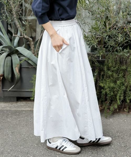 URBAN RESEARCH DOORS / アーバンリサーチ ドアーズ スカート | FORK&SPOON　ナイロンギャザースカート | 詳細11