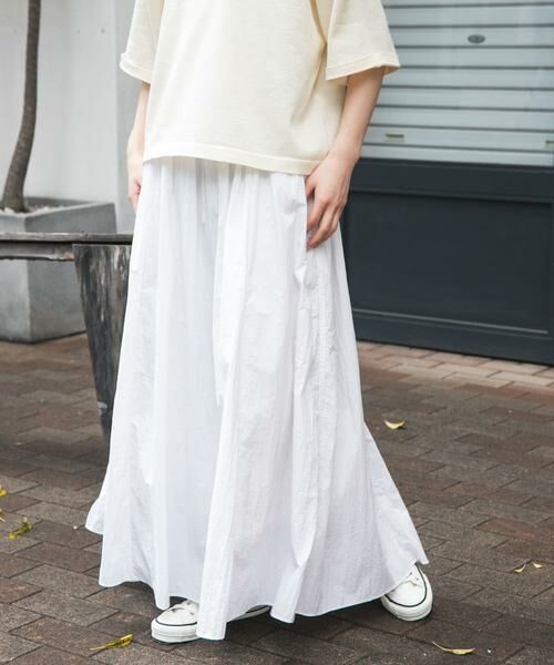 URBAN RESEARCH DOORS / アーバンリサーチ ドアーズ スカート | FORK&SPOON　ナイロンギャザースカート | 詳細2