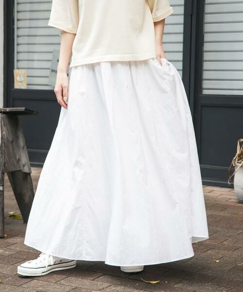 URBAN RESEARCH DOORS / アーバンリサーチ ドアーズ スカート | FORK&SPOON　ナイロンギャザースカート | 詳細3