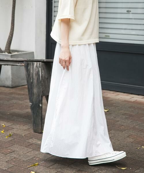 URBAN RESEARCH DOORS / アーバンリサーチ ドアーズ スカート | FORK&SPOON　ナイロンギャザースカート | 詳細4
