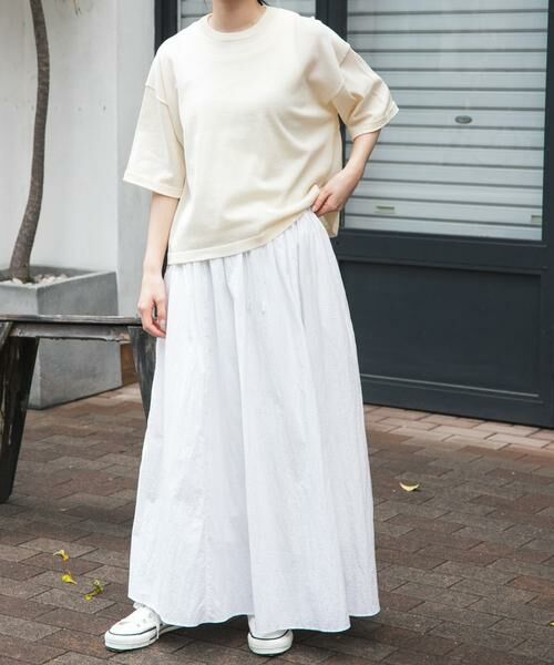 URBAN RESEARCH DOORS / アーバンリサーチ ドアーズ スカート | FORK&SPOON　ナイロンギャザースカート | 詳細7