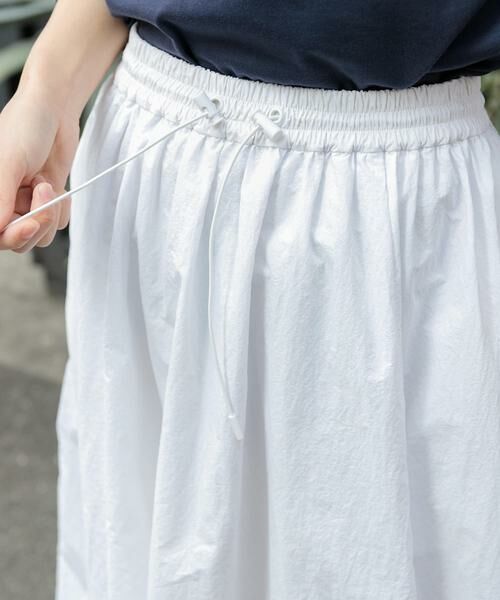 URBAN RESEARCH DOORS / アーバンリサーチ ドアーズ スカート | FORK&SPOON　ナイロンギャザースカート | 詳細9