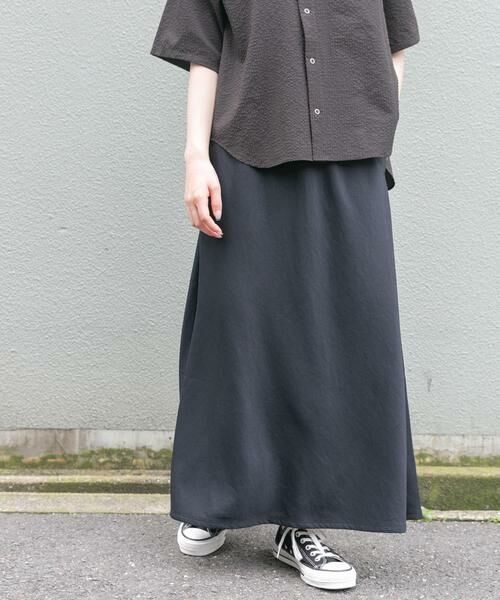 URBAN RESEARCH DOORS/アーバンリサーチ ドアーズ FORK & SPOON ドライタッチカットスカート ブラック 2 URBAN RESEARCH DOORS/アーバンリサーチ ドアーズ FORK & SPOON ドライタッチカットスカート ブラック 2