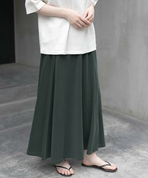 URBAN RESEARCH DOORS / アーバンリサーチ ドアーズ スカート | FORK&SPOON　モダールカノコイージースカート | 詳細6