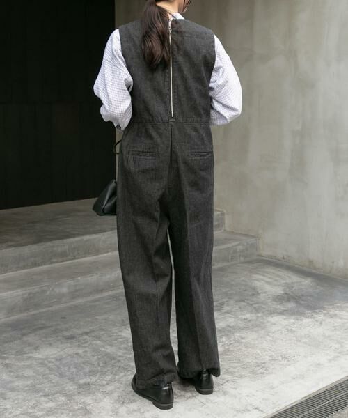 URBAN RESEARCH DOORS / アーバンリサーチ ドアーズ サロペット・オールインワン | FORK&SPOON　綿麻デニムオールインワン | 詳細3