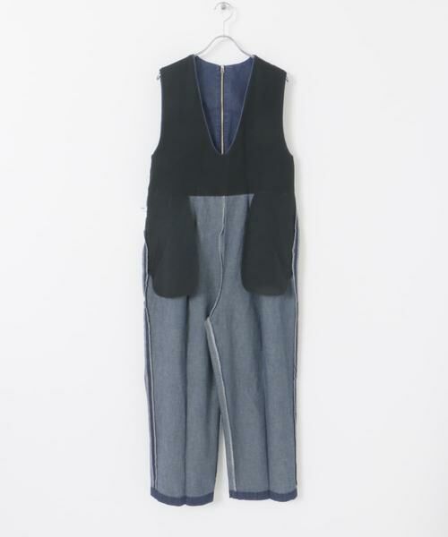 URBAN RESEARCH DOORS / アーバンリサーチ ドアーズ サロペット・オールインワン | FORK&SPOON　綿麻デニムオールインワン | 詳細24
