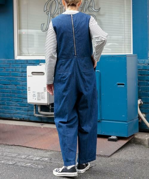 URBAN RESEARCH DOORS / アーバンリサーチ ドアーズ サロペット・オールインワン | FORK&SPOON　綿麻デニムオールインワン | 詳細15