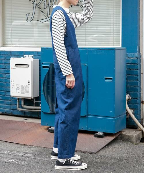 URBAN RESEARCH DOORS / アーバンリサーチ ドアーズ サロペット・オールインワン | FORK&SPOON　綿麻デニムオールインワン | 詳細17