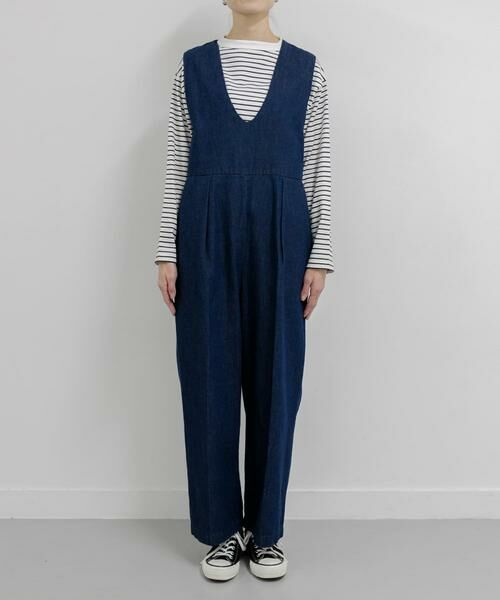 URBAN RESEARCH DOORS / アーバンリサーチ ドアーズ サロペット・オールインワン | FORK&SPOON　綿麻デニムオールインワン | 詳細18