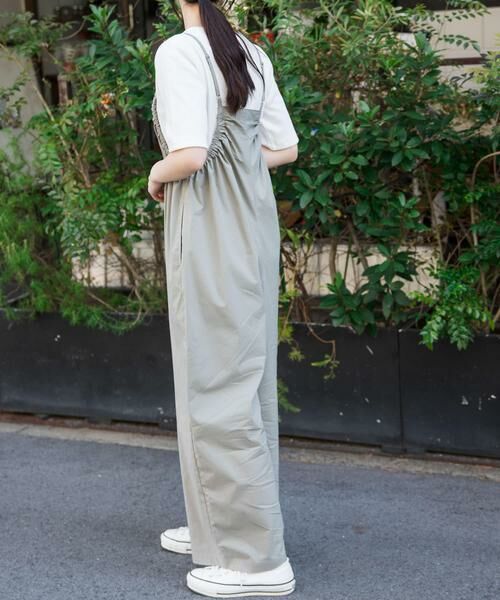 URBAN RESEARCH DOORS / アーバンリサーチ ドアーズ サロペット・オールインワン | FORK&SPOON　サイドギャザーサロペット | 詳細4