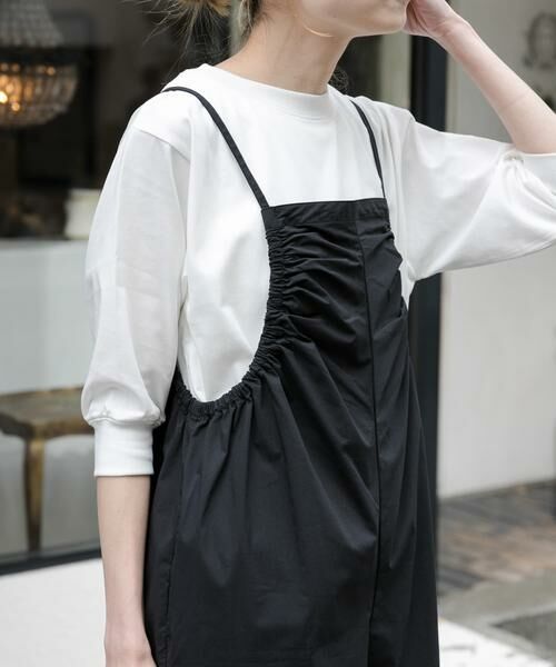 URBAN RESEARCH DOORS / アーバンリサーチ ドアーズ サロペット・オールインワン | FORK&SPOON　サイドギャザーサロペット | 詳細20