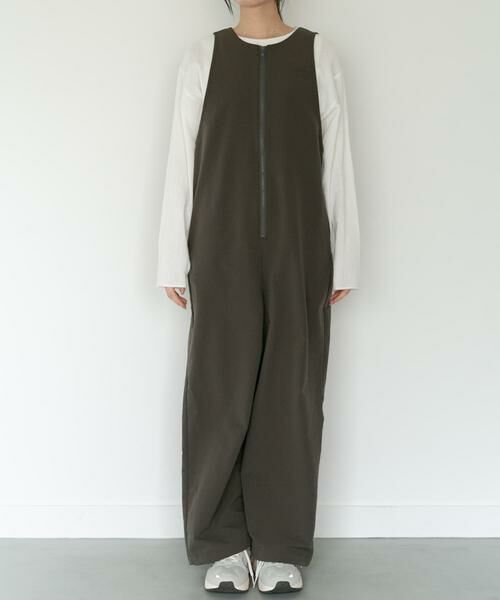 URBAN RESEARCH DOORS / アーバンリサーチ ドアーズ ワンピース | FORK&SPOON フロントジップオールインワン | 詳細5