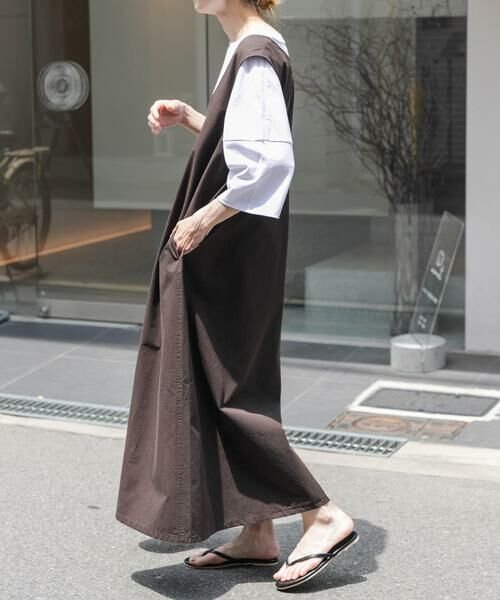 URBAN RESEARCH DOORS / アーバンリサーチ ドアーズ ワンピース | FORK&SPOON　テントラインUネックワンピース | 詳細3