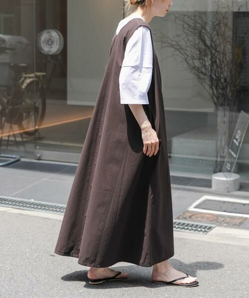 URBAN RESEARCH DOORS / アーバンリサーチ ドアーズ ワンピース | FORK&SPOON　テントラインUネックワンピース | 詳細5