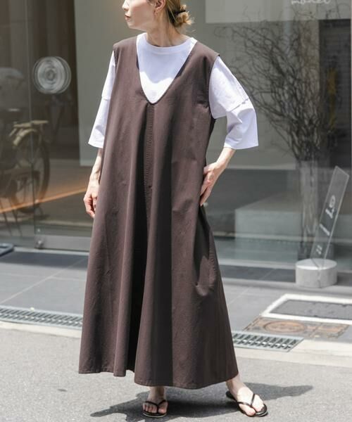 URBAN RESEARCH DOORS / アーバンリサーチ ドアーズ ワンピース | FORK&SPOON　テントラインUネックワンピース | 詳細6