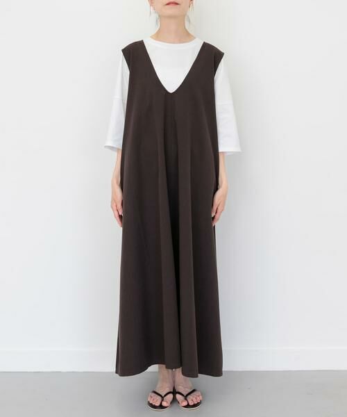 URBAN RESEARCH DOORS / アーバンリサーチ ドアーズ ワンピース | FORK&SPOON　テントラインUネックワンピース | 詳細7