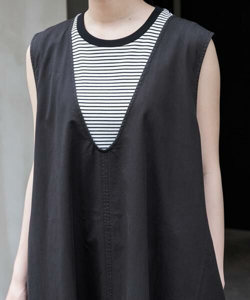 URBAN RESEARCH DOORS / アーバンリサーチ ドアーズ ワンピース | FORK&SPOON　テントラインUネックワンピース | 詳細21