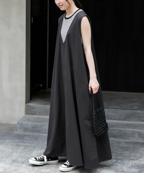 URBAN RESEARCH DOORS / アーバンリサーチ ドアーズ ワンピース | FORK&SPOON　テントラインUネックワンピース | 詳細13