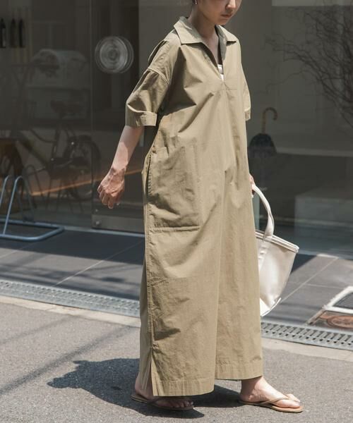 URBAN RESEARCH DOORS / アーバンリサーチ ドアーズ ワンピース | FORK&SPOON スキッパーワンピース(ベージュ)