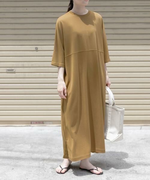 URBAN RESEARCH DOORS / アーバンリサーチ ドアーズ ワンピース | FORK&SPOON　モダールカノコクルーネックワンピース | 詳細1