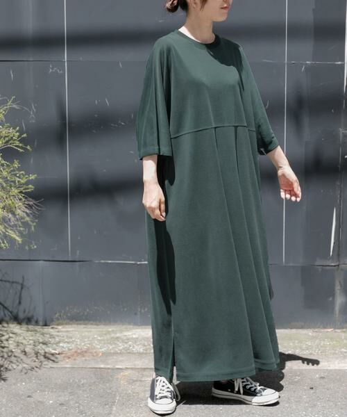 URBAN RESEARCH DOORS / アーバンリサーチ ドアーズ ワンピース | FORK&SPOON　モダールカノコクルーネックワンピース | 詳細15