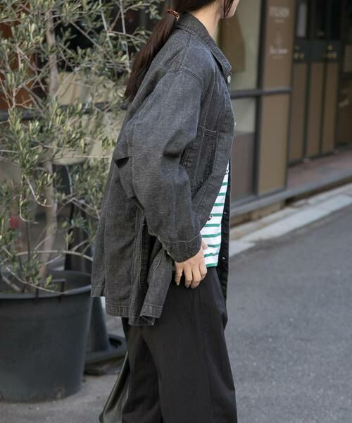 URBAN RESEARCH DOORS / アーバンリサーチ ドアーズ その他アウター | FORK&SPOON　綿麻デニムカバーオール | 詳細10