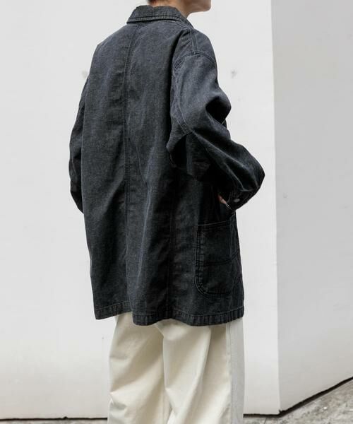 URBAN RESEARCH DOORS / アーバンリサーチ ドアーズ その他アウター | FORK&SPOON　綿麻デニムカバーオール | 詳細3