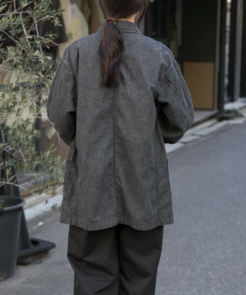 URBAN RESEARCH DOORS / アーバンリサーチ ドアーズ その他アウター | FORK&SPOON　綿麻デニムカバーオール | 詳細9