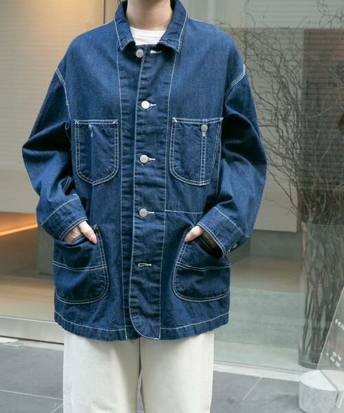 URBAN RESEARCH DOORS / アーバンリサーチ ドアーズ その他アウター | FORK&SPOON　綿麻デニムカバーオール | 詳細15