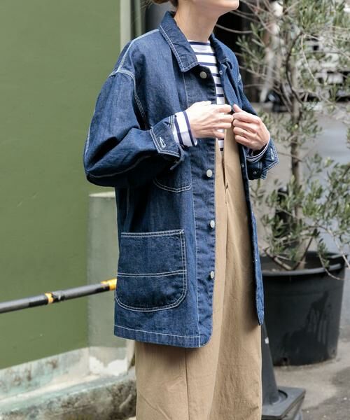 URBAN RESEARCH DOORS / アーバンリサーチ ドアーズ その他アウター | FORK&SPOON　綿麻デニムカバーオール | 詳細27