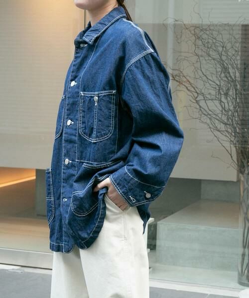 URBAN RESEARCH DOORS / アーバンリサーチ ドアーズ その他アウター | FORK&SPOON　綿麻デニムカバーオール | 詳細16