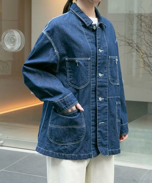 URBAN RESEARCH DOORS / アーバンリサーチ ドアーズ その他アウター | FORK&SPOON　綿麻デニムカバーオール | 詳細19