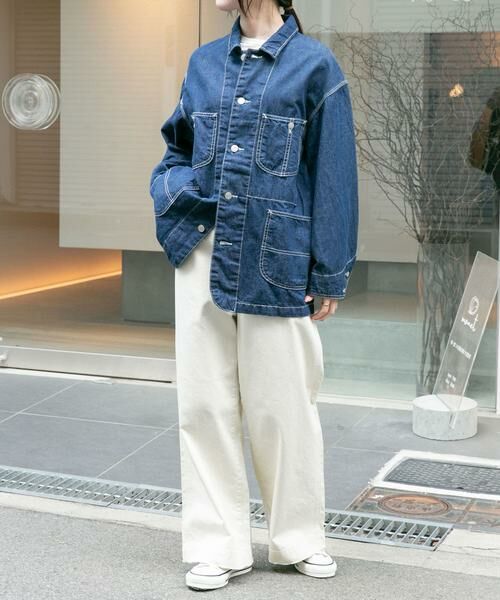 URBAN RESEARCH DOORS / アーバンリサーチ ドアーズ その他アウター | FORK&SPOON　綿麻デニムカバーオール | 詳細20