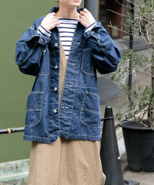 URBAN RESEARCH DOORS / アーバンリサーチ ドアーズ その他アウター | FORK&SPOON　綿麻デニムカバーオール | 詳細21