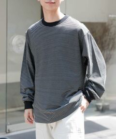 URBAN RESEARCH DOORS / アーバンリサーチ ドアーズ Tシャツ | FORK&SPOON　プレーティングボーダーロングスリーブTシャツ