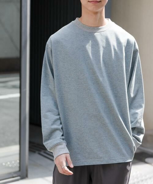 URBAN RESEARCH DOORS/アーバンリサーチ ドアーズ FORK & SPOON プレーティングボーダーロングスリーブTシャツ グレー系その他 4 URBAN RESEARCH DOORS/アーバンリサーチ ドアーズ FORK & SPOON プレーティングボーダーロングスリーブTシャツ グレー系その他 4