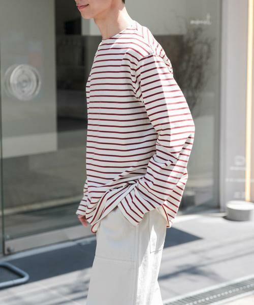 URBAN RESEARCH DOORS / アーバンリサーチ ドアーズ Tシャツ | FORK&SPOON　ボートネックボーダー | 詳細5