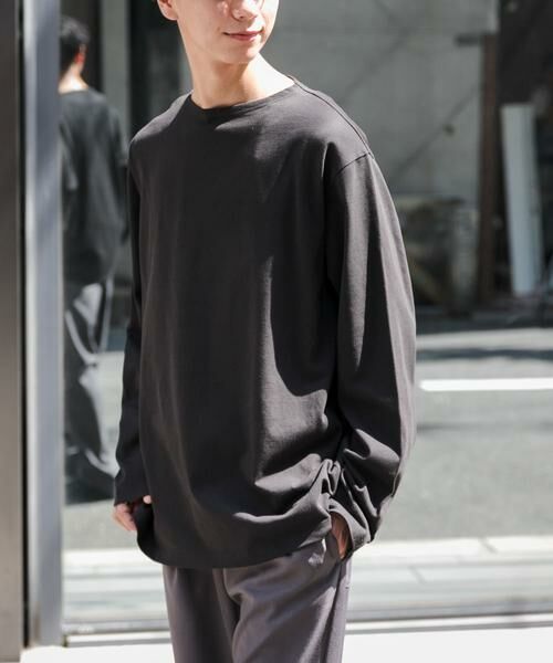 URBAN RESEARCH DOORS/アーバンリサーチ ドアーズ FORK & SPOON プレーンボートネックカットソー ブラック 5 URBAN RESEARCH DOORS/アーバンリサーチ ドアーズ FORK & SPOON プレーンボートネックカットソー ブラック 5